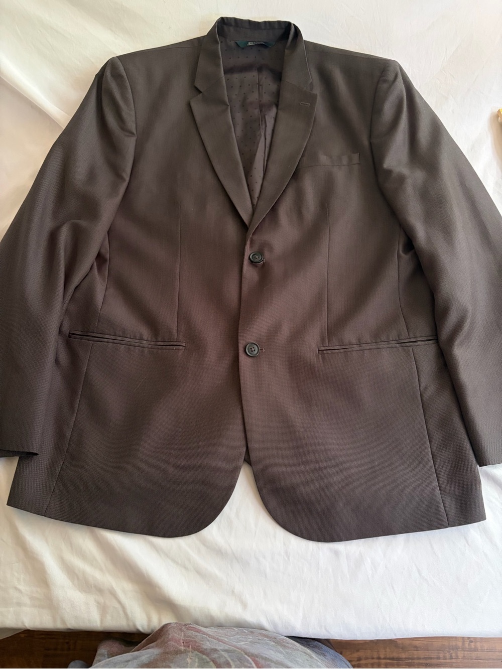 Perry Ellis Two-Button Dark Brown Sport Coat